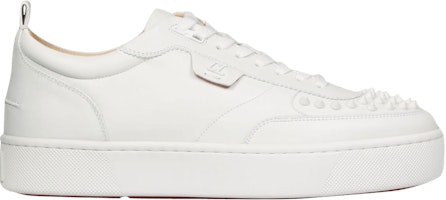 Christian Louboutin Happyrui Spikes Flat 'White' 1200419W256 Christian Louboutin Happyrui Spikes Flat 'White' 1200419W256