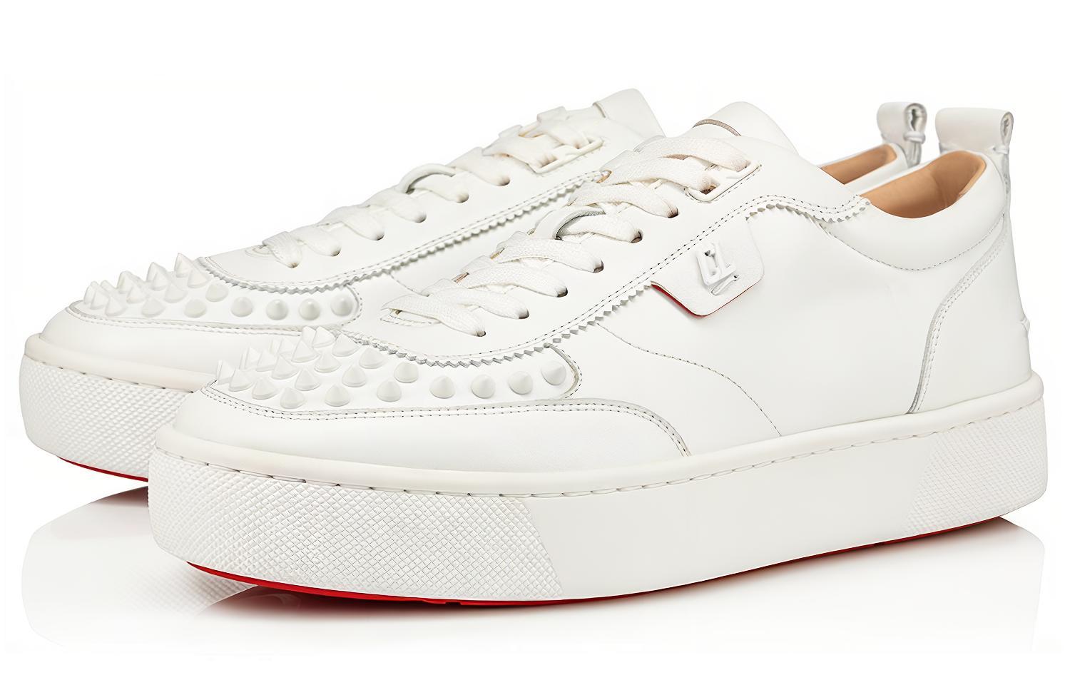 Order Christian Louboutin Happyrui Spikes Plano 'Blanco' 1200419W256