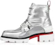 Buy Christian Louboutin Sneaker Tinggi Kulit 'Silver' 1220601SV20