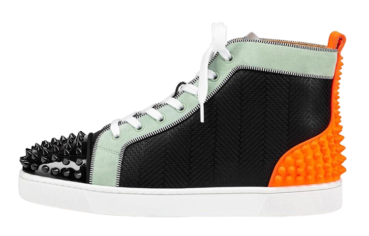 Christian Louboutin High Top Sneaker 'Black Aqua'