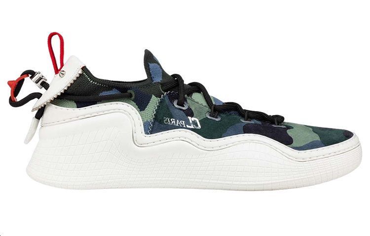 Christian Louboutin Knit Sneakers 'Military Green' 圖 2