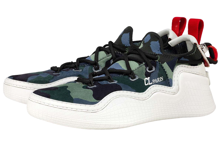 Christian Louboutin Knit Sneakers 'Military Green' 圖 3