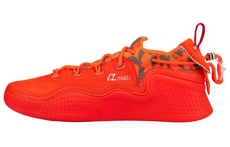 Christian Louboutin Knitted Mesh Sneaker 'Orange'