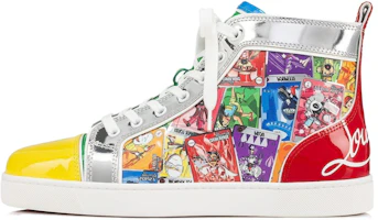 Christian Louboutin Leather High-Top Sneaker 'Multicolor Print' 3230482CMA3 Christian Louboutin Leather High-Top Sneaker 'Multicolor Print' 3230482CMA3