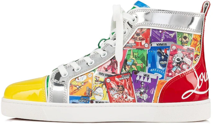 Christian Louboutin Leren Hoge Sneakers ''Multicolor Print'' 3230482CMA3 Buy Christian Louboutin Leren Hoge Sneakers ''Multicolor Print'' 3230482CMA3