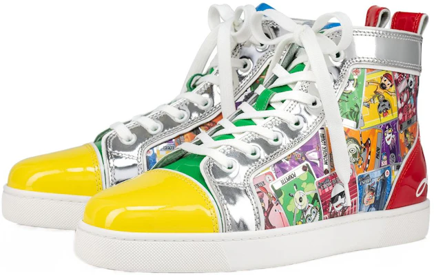 Christian Louboutin Leren Hoge Sneakers ''Multicolor Print'' 3230482CMA3 Lookbook Christian Louboutin Leren Hoge Sneakers ''Multicolor Print'' 3230482CMA3