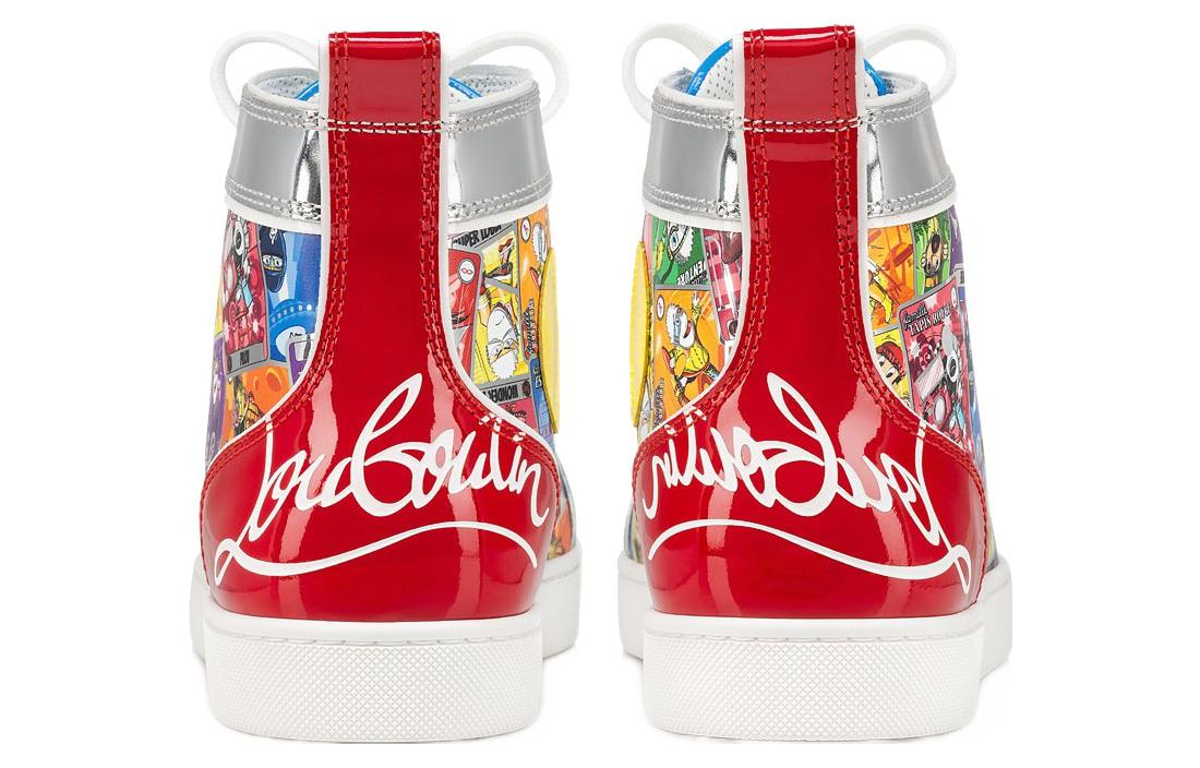 Purchase Christian Louboutin Leren Hoge Sneakers ''Multicolor Print'' 3230482CMA3