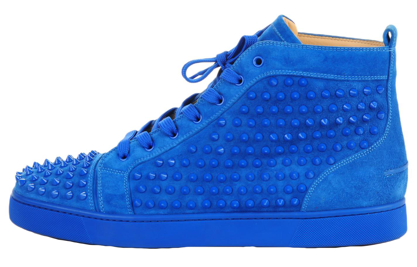 Christian Louboutin Leather High-Top Sneakers 'Blue Fashion' 1140217V048