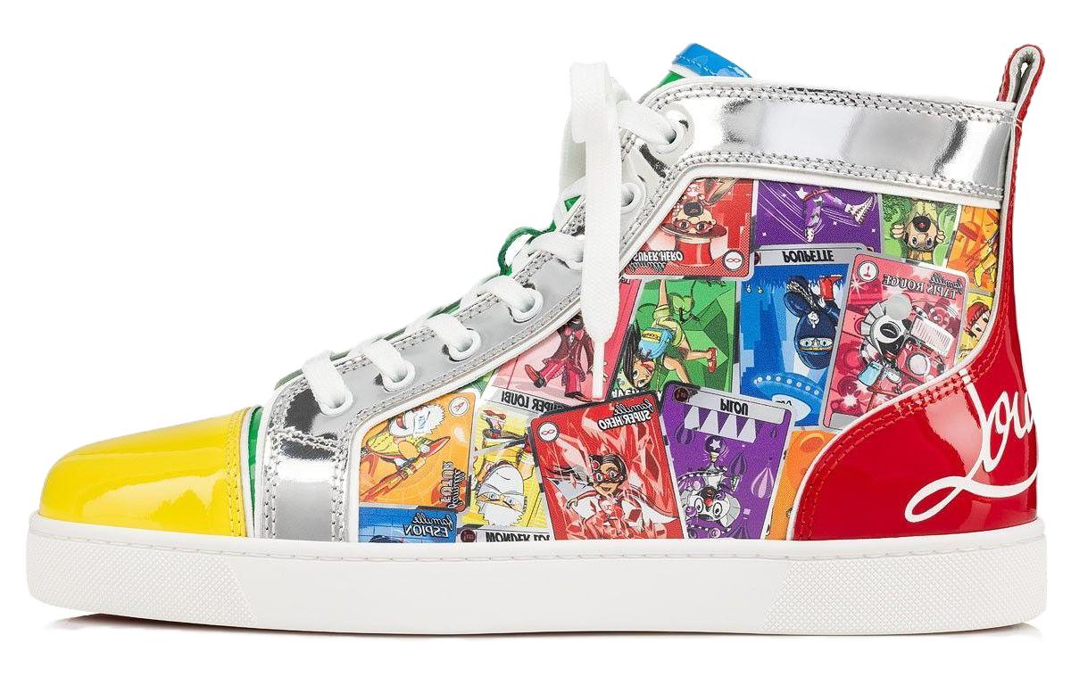 Christian Louboutin Leather High-Top Sneaker 'Multicolor Print' 3230482CMA3