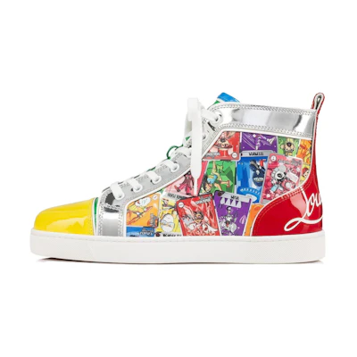 Christian Louboutin Leather High-Top Sneaker 'Multicolor Print'