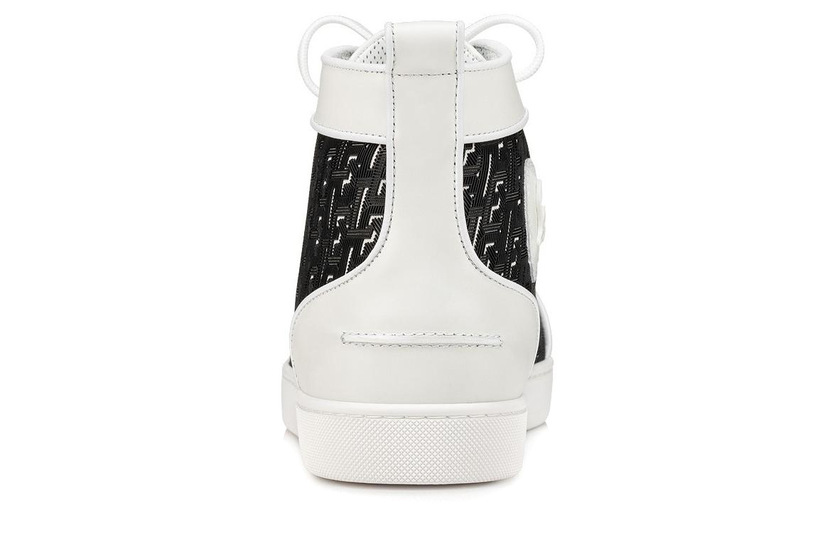 Shop Christian Louboutin Leder High Top Sneaker ''Weiß'' 3230005WH51