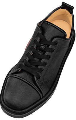 克里斯提·鲁布托黑色真皮低帮运动鞋 3221217BK01 Shop 克里斯提·鲁布托黑色真皮低帮运动鞋 3221217BK01