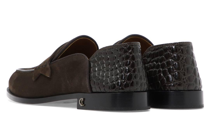 Christian Louboutin Loafer 'Deep Brown Croc Pattern' 圖 4