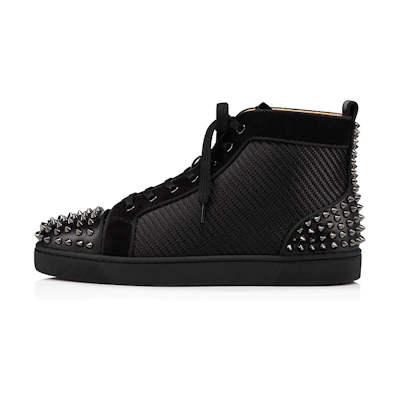 Christian Louboutin Lou Spikes 2 High 'Black Gun'