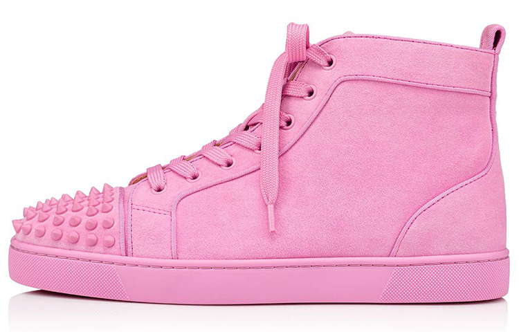Christian Louboutin Lou Spikes Orlato 'Pink Suede'