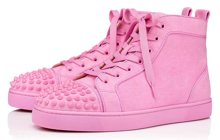 Christian Louboutin Lou Spikes Orlato 'Pink Suede' 圖 3