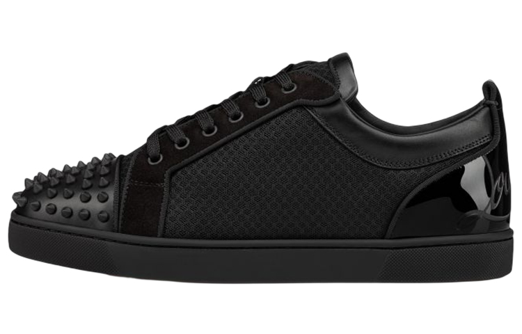 Christian Louboutin Lou Spikes Orlato Flat 'Black'