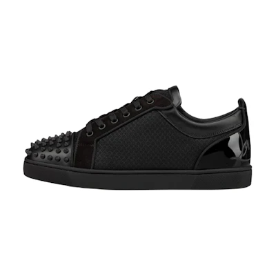 Christian Louboutin Lou Spikes Orlato Flat 'Black'