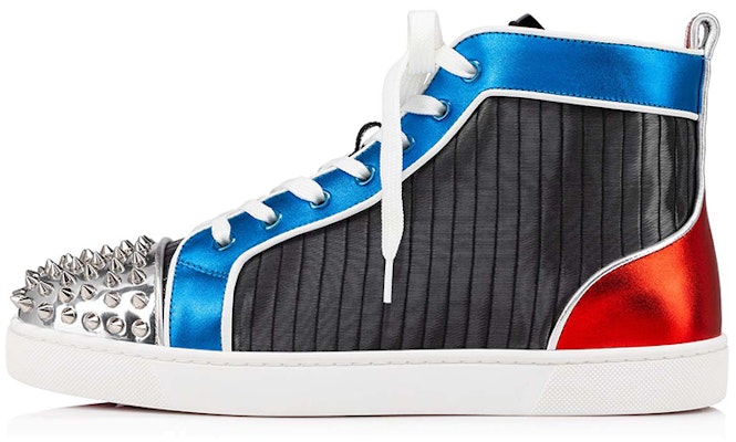 Christian Louboutin Lou Spikes Orlato Flat 'Pleated Metallic' 1220774-CMA3 Buy Christian Louboutin Lou Spikes Orlato Flat 'Pleated Metallic' 1220774-CMA3