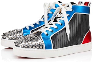 Christian Louboutin Lou Spikes Orlato Flat 'Pleated Metallic' Sepatu Pria 1220774-CMA3 Order Christian Louboutin Lou Spikes Orlato Flat 'Pleated Metallic' Sepatu Pria 1220774-CMA3