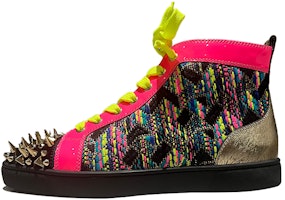 Christian Louboutin Lou Spikes Orlato Flat 'Tiger - Multi' 1160166M365 Christian Louboutin Lou Spikes Orlato Flat 'Tiger - Multi' 1160166M365