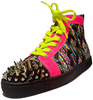 Order Christian Louboutin Lou Spikes Orlato Flat 'Tiger - Multi' 1160166M365