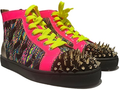 CL路鉑廷 圓頭系帶 高幫 板鞋 男款 多色 Lookbook CL路鉑廷 圓頭系帶 高幫 板鞋 男款 多色