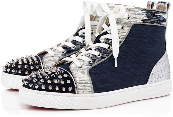 Christian Louboutin Lou Spikes Orlato Flat 'Version Marine' 1220700-V077 Order Christian Louboutin Lou Spikes Orlato Flat 'Version Marine' 1220700-V077
