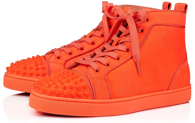 Christian Louboutin Lou Spikes Orlato Flat Alta 'Naranja' 1170725-O214 Order Christian Louboutin Lou Spikes Orlato Flat Alta 'Naranja' 1170725-O214