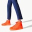Details for Christian Louboutin Lou Spikes Orlato Flat Alta 'Naranja' 1170725-O214