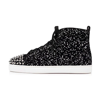 Christian Louboutin Lou Spikes Orlato High 'Black White'