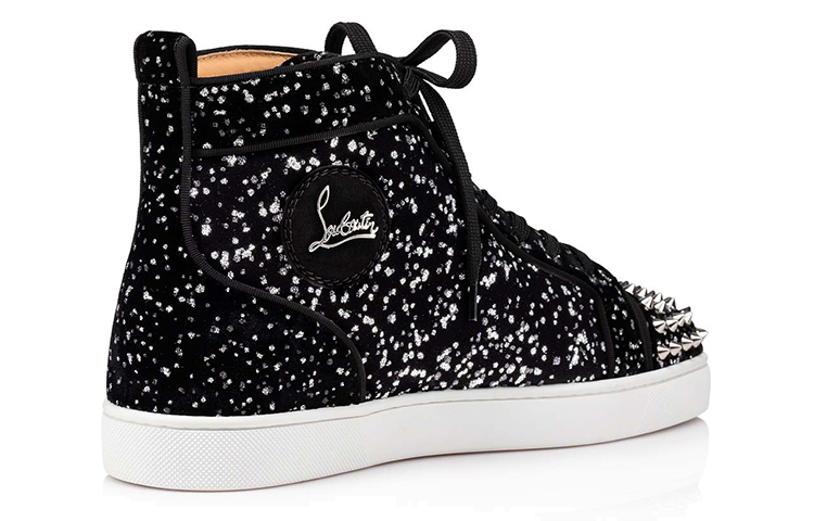 Christian Louboutin Lou Spikes Orlato High 'Black White' 圖 3