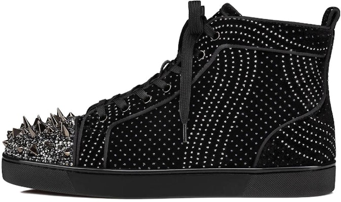 Christian Louboutin Lou Spikes Strass High-Top Sneaker ''Schwarz'' 3230430J698 Buy Christian Louboutin Lou Spikes Strass High-Top Sneaker ''Schwarz'' 3230430J698