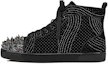 Buy Christian Louboutin Lou Spikes Strass High-Top Sneaker ''Schwarz'' 3230430J698