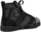 Lookbook Christian Louboutin Lou Spikes Strass High-Top Sneaker ''Schwarz'' 3230430J698
