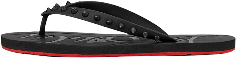 Christian Louboutin Loubi Flip 'Black Red' 1201016-BK01 Christian Louboutin Loubi Flip 'Black Red' 1201016-BK01