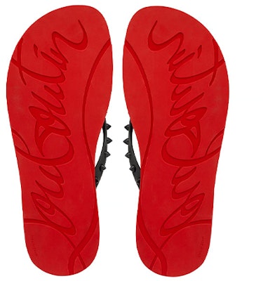 Christian Louboutin Loubi Flip Sandalias Planas 'Negro Rojo' 1201016H358 Purchase Christian Louboutin Loubi Flip Sandalias Planas 'Negro Rojo' 1201016H358
