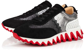 ルブタン ルビシャーク 黒×銀 1220353-BK65 Order ルブタン ルビシャーク 黒×銀 1220353-BK65