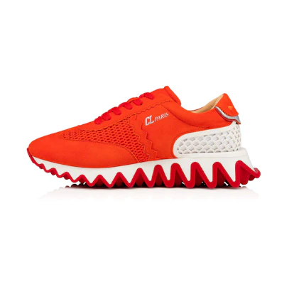 Christian Louboutin Loubishark 'Orange Low-Top'
