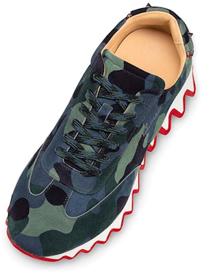 克里斯提·鲁布托 Loubishark 平底鞋“蓝绿迷彩” 1220350-M024 Lookbook 克里斯提·鲁布托 Loubishark 平底鞋“蓝绿迷彩” 1220350-M024