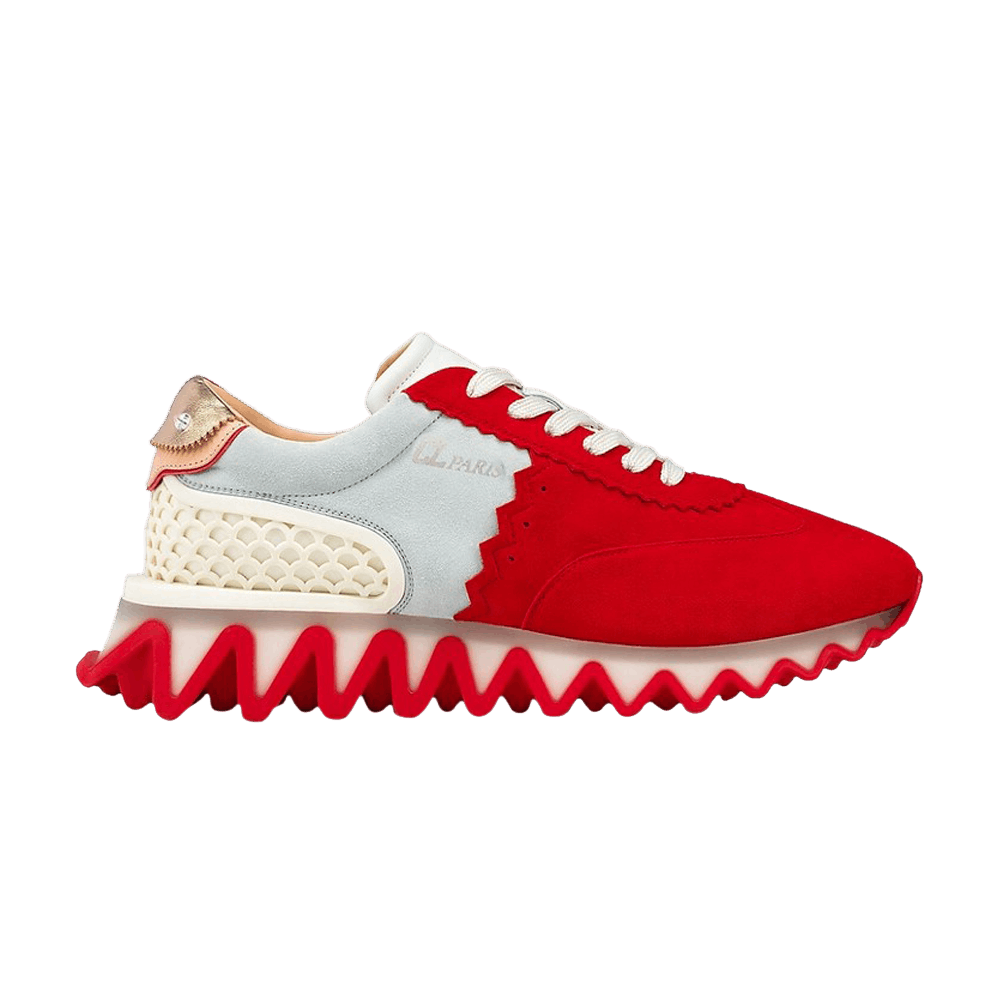 Buy Christian Louboutin Loubishark Flat 'Red Grey' 3210984J779