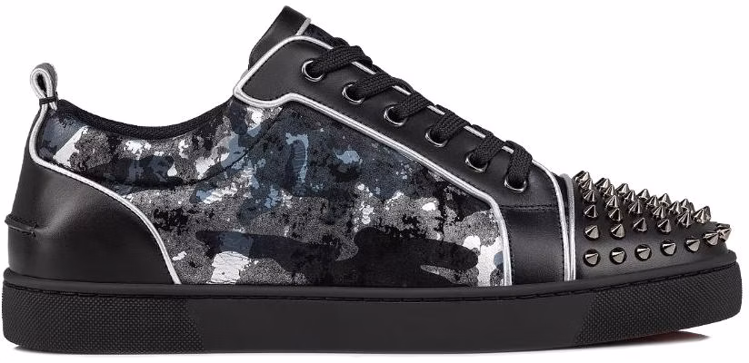 Buy Christian Louboutin Louis Flat Calf Low Top Sneakers Black Leather 1240443B750 Novelship