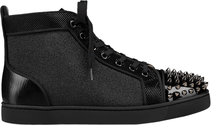 Christian Louboutin Louis Flat Calf Spikes 'Black Silver' 3200339-B139 Buy Christian Louboutin Louis Flat Calf Spikes 'Black Silver' 3200339-B139