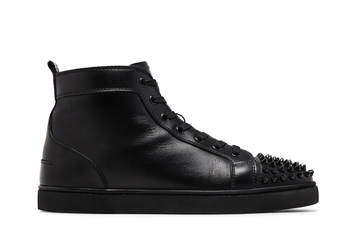 Christian Louboutin Louis Flat Calf Spikes 'Black'