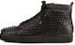 Christian Louboutin Louis Flat Calf Spikes 'Hitam' 1101083B049