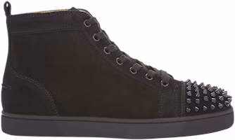 Christian Louboutin Louis Flat Calf Spikes 'Black Suede' 1140458B049 Christian Louboutin Louis Flat Calf Spikes 'Black Suede' 1140458B049