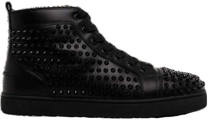 Christian Louboutin Louis Flat Calf Spikes 'Black' 1101083B049 Order Christian Louboutin Louis Flat Calf Spikes 'Black' 1101083B049