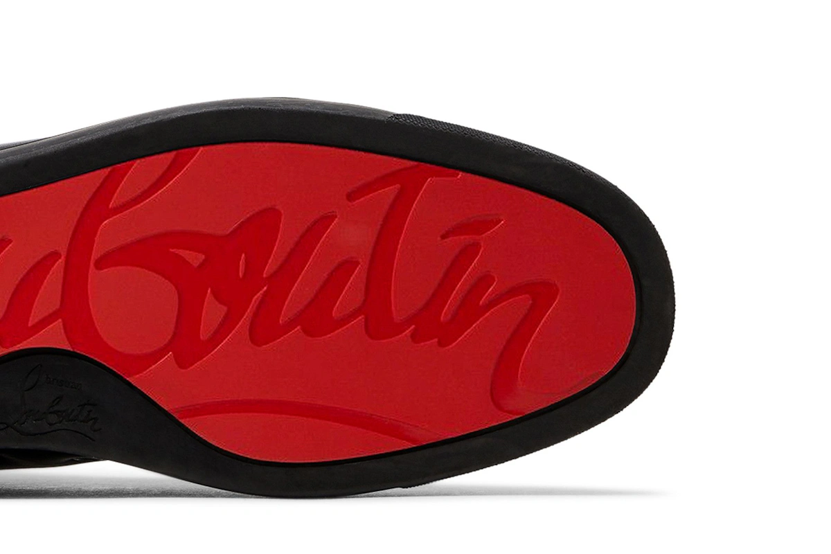 Christian Louboutin Louis Flat Calf Spikes 'Black'