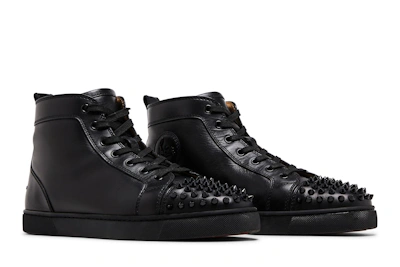 Christian Louboutin Louis Flat Calf Spikes 'Black'