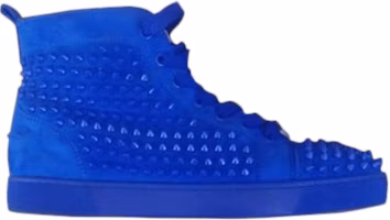 Christian Louboutin Louis Flat Calf Spikes 'Blue' 3101212U311 Christian Louboutin Louis Flat Calf Spikes 'Blue' 3101212U311